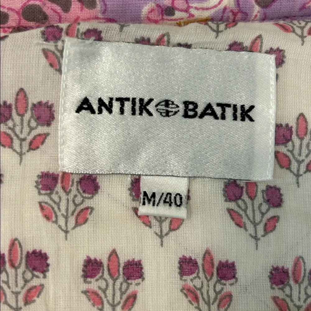 Antik Batik Quilted Utility Jacket Medium - Picture 4 of 9